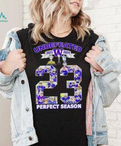 Washington Huskies undefeated 2023 2024 perfect season signatures shirt