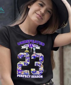 Washington Huskies undefeated 2023 2024 perfect season signatures shirt