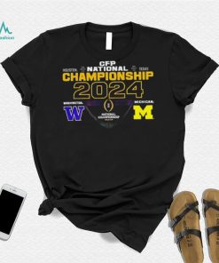 Washington Huskies vs Michigan Wolverines 2024 CFP National Championship matchup shirt