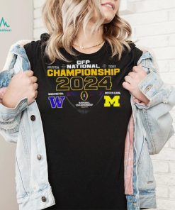 Washington Huskies vs Michigan Wolverines 2024 CFP National Championship matchup shirt