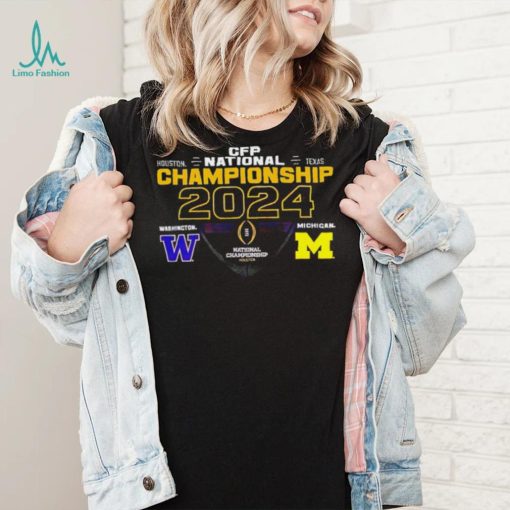 Washington Huskies vs Michigan Wolverines 2024 CFP National Championship matchup shirt