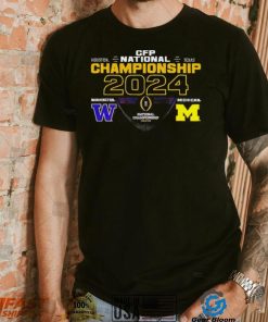 Washington Huskies vs Michigan Wolverines 2024 CFP National Championship matchup shirt