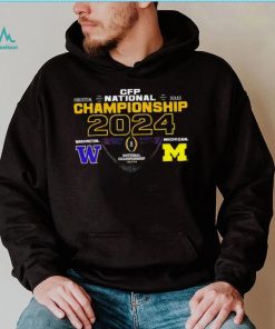 Washington Huskies vs Michigan Wolverines 2024 CFP National Championship matchup shirt