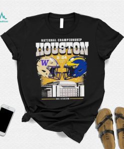 Washington Huskies vs Michigan Wolverines 2024 National Championship Game head to head shirt