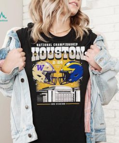 Washington Huskies vs Michigan Wolverines 2024 National Championship Game head to head shirt