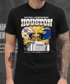 Washington Huskies vs Michigan Wolverines 2024 National Championship Game head to head shirt