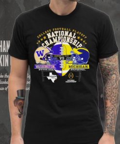 Washington Huskies vs Michigan Wolverines 2024 college football playoff national championship Houston Texas state head to head shirt
