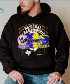Washington Huskies vs Michigan Wolverines 2024 college football playoff national championship Houston Texas state head to head shirt