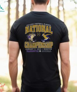 Washington Huskies vs Michigan Wolverines CFP 2024 National Championship Game Head to Head Stadium T Shirt
