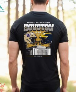 Washington Huskies vs Michigan Wolverines National Championship Houston NRG Stadium 2024 Shirt