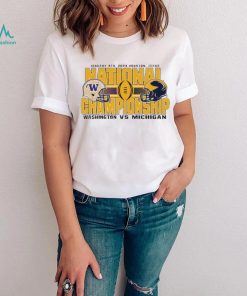Washington Huskies vs Michigan Wolverines gold 2024 national championship bound shirt