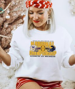 Washington Huskies vs Michigan Wolverines gold 2024 national championship bound shirt
