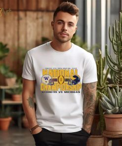 Washington Huskies vs Michigan Wolverines gold 2024 national championship bound shirt