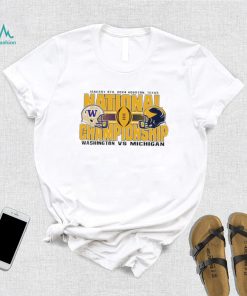 Washington Huskies vs Michigan Wolverines gold 2024 national championship bound shirt