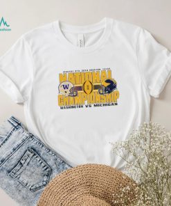 Washington Huskies vs Michigan Wolverines gold 2024 national championship bound shirt