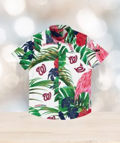 Washington Nationals Flamingo Hawaiian Shirt