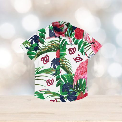 Washington Nationals Flamingo Hawaiian Shirt