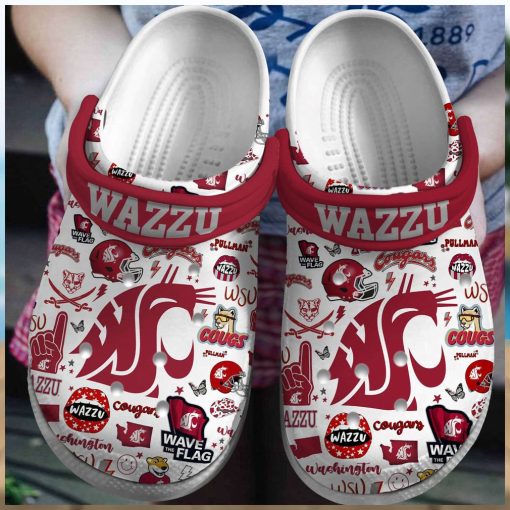 Washington State Cougars Ncaa Sport Crocs