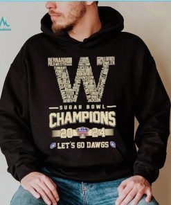 Washington Sugar Bowl Champions 2024 let’s go Dawgs shirt