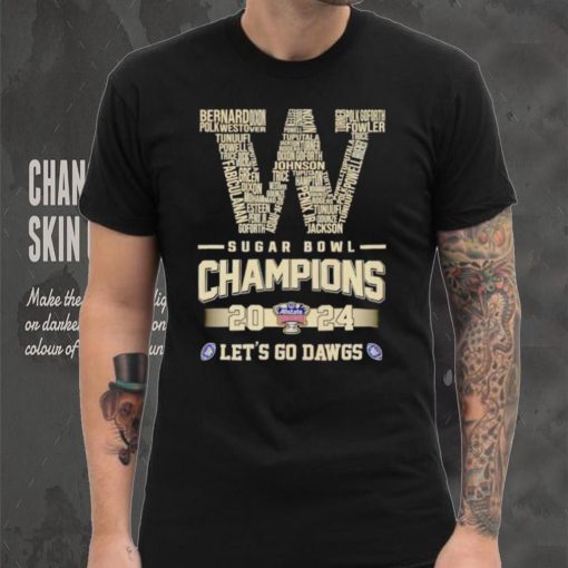 Washington Sugar Bowl Champions 2024 let’s go Dawgs shirt