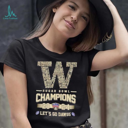 Washington Sugar Bowl Champions 2024 let’s go Dawgs shirt