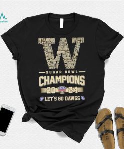 Washington Sugar Bowl Champions 2024 let’s go Dawgs shirt