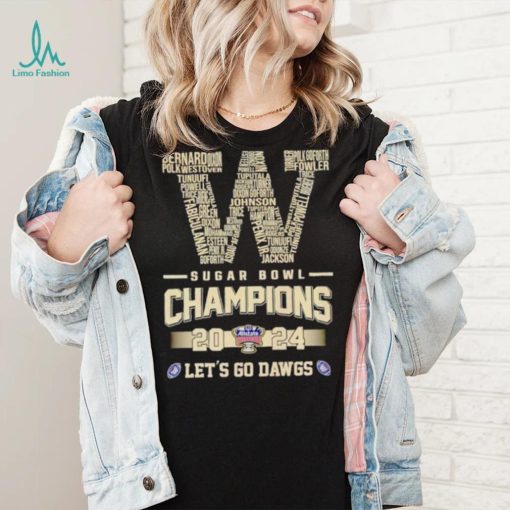 Washington Sugar Bowl Champions 2024 let’s go Dawgs shirt