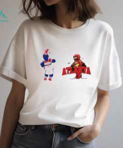 Washington Wizards VS Atlanta Hawks NBA 2024 mascot cartoon basketball shirt