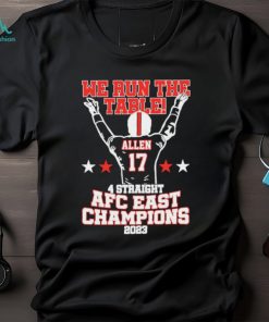 We The Table 4 Straight AFC Champions Allen 17 Victory 2023 shirt