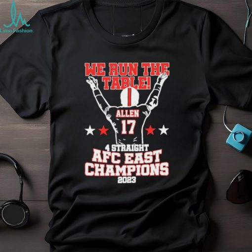 We The Table 4 Straight AFC Champions Allen 17 Victory 2023 shirt