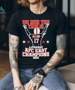 We The Table 4 Straight AFC Champions Allen 17 Victory 2023 shirt