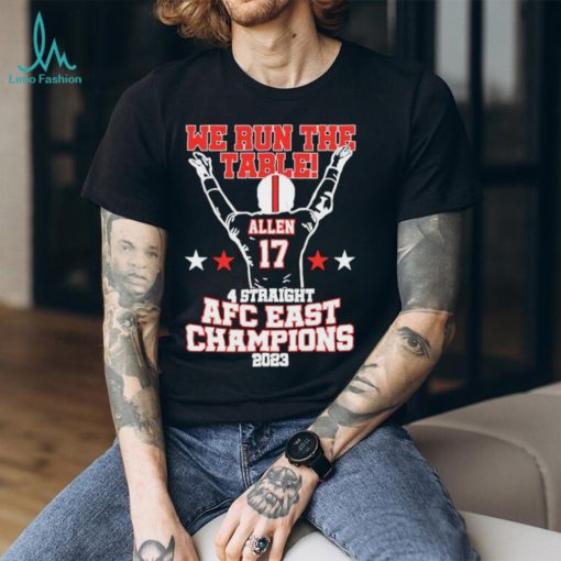 We The Table 4 Straight AFC Champions Allen 17 Victory 2023 shirt