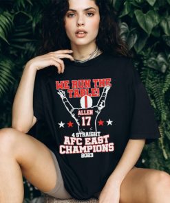 We The Table 4 Straight AFC Champions Allen 17 Victory 2023 shirt