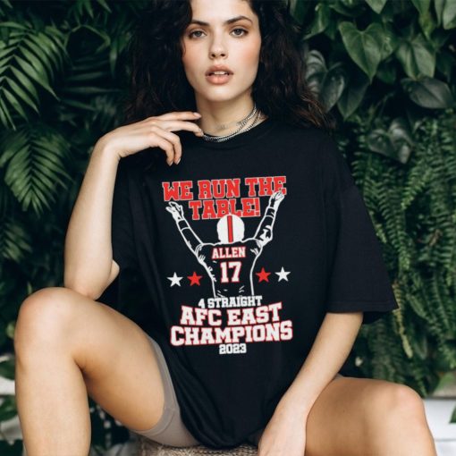 We The Table 4 Straight AFC Champions Allen 17 Victory 2023 shirt