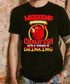 Weekend forecast crawfish with a chance of drinking shirt