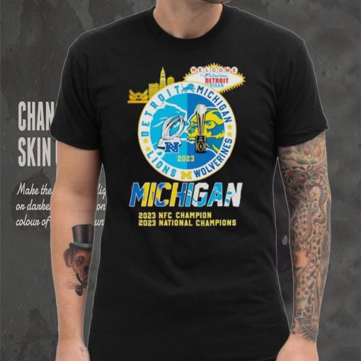 Welcome to Fabulous Detroit Lions Michigan Wolverines 2023 shirt