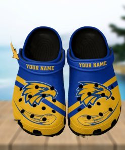 West Coast Eagles AFL Classic Custom Name Crocs Clogs Shoes