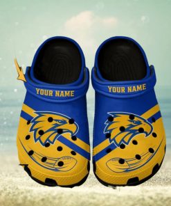 West Coast Eagles AFL Classic Custom Name Crocs Clogs Shoes