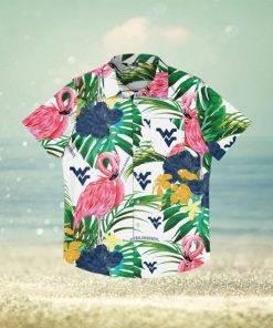 West Virginia Mountaineers Flamingo Hawaiian Shirt