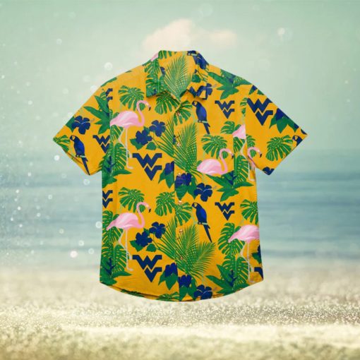 West Virginia Mountaineers Floral Hawaiian Shirt