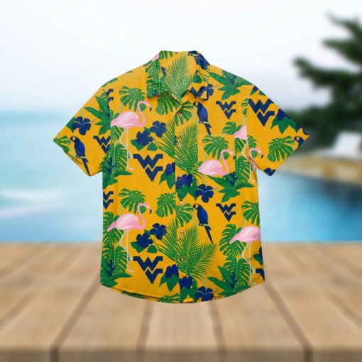 West Virginia Mountaineers Floral Hawaiian Shirt