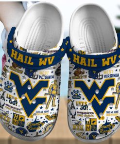 West Virginia Mountaineers NCAA Sport Crocs Crocband Clogs Shoes Comfortable For Men Women and Kids – Footwearelite Exclusive