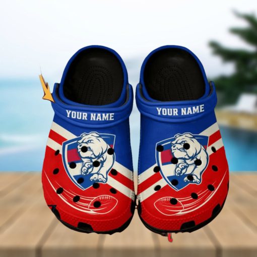 Western Bulldogs AFL Classic Custom Name Crocs Clogs Shoes