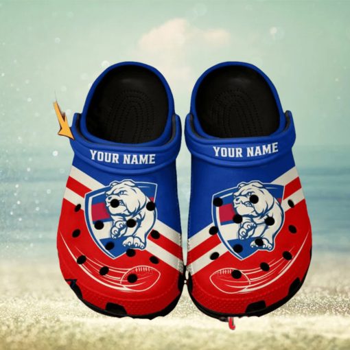 Western Bulldogs AFL Classic Custom Name Crocs Clogs Shoes