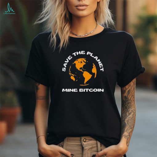 Whites Save The Planet Mine Bitcoin t shirt