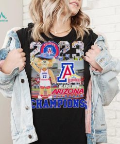 Wilbur the Wildcat mascot Arizona Wildcats 2023 Alamo Bowl Champions shirt