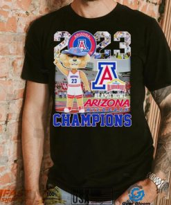 Wilbur the Wildcat mascot Arizona Wildcats 2023 Alamo Bowl Champions shirt