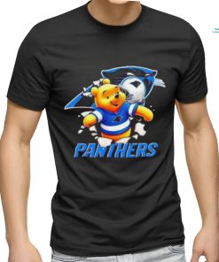 Winnie The Pooh FLN Football Carolina Panthers T Shirt