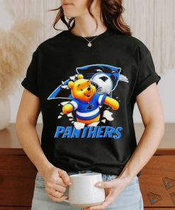 Winnie The Pooh FLN Football Carolina Panthers T Shirt