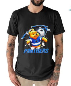 Winnie The Pooh FLN Football Carolina Panthers T Shirt